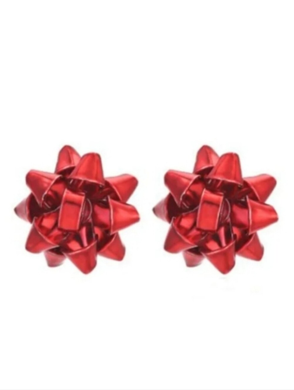 Christmas Bow Stud Earrings